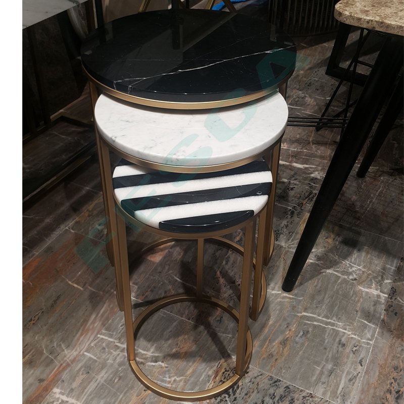 Black and White Marble Nesting 5